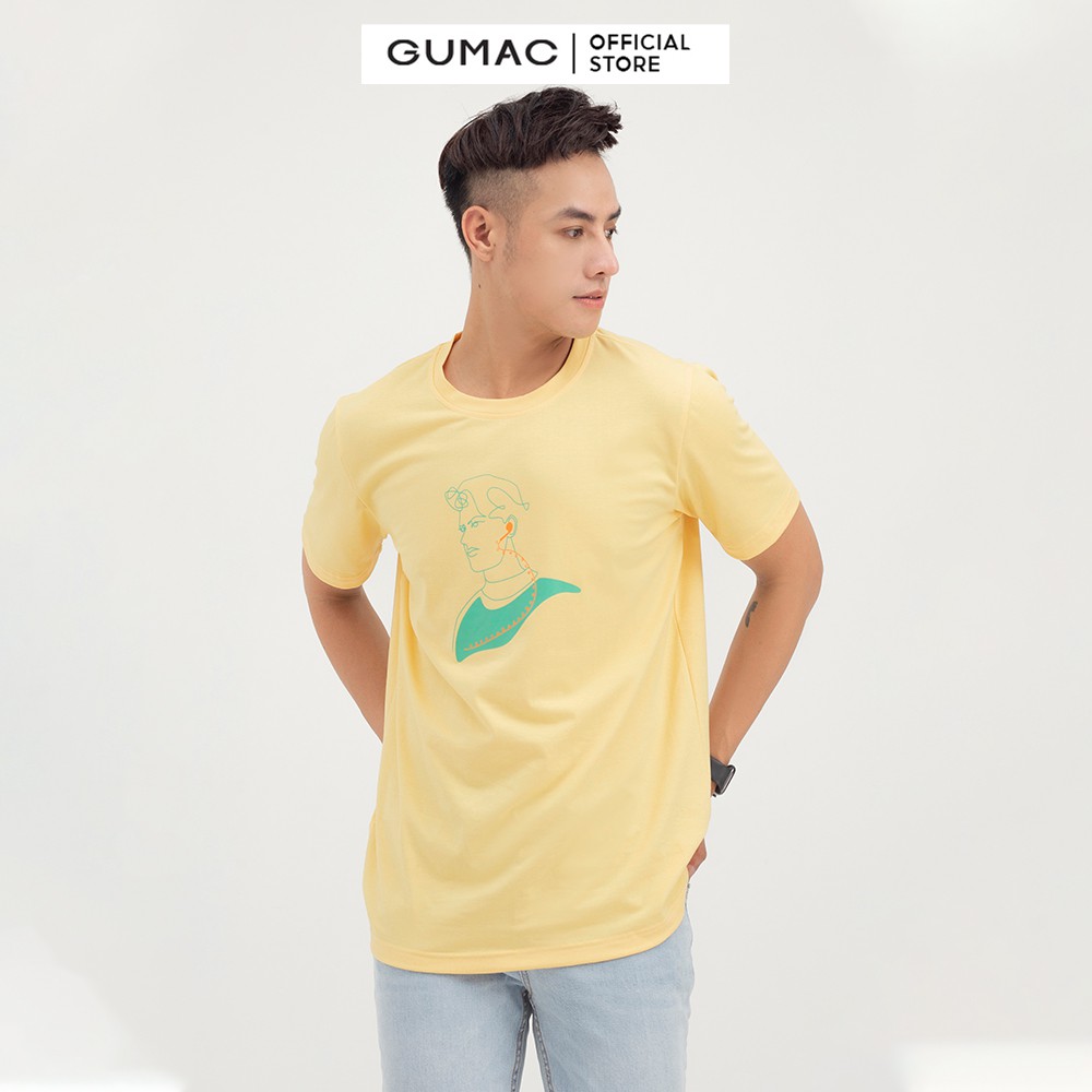 Áo thun nam in chàng trai GUMAC nhiều màu ATNB850 | BigBuy360 - bigbuy360.vn
