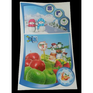 tem dán tủ lạnh mẫu người tuyết giành cho mọi hãng tủ lạnh