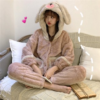 Bộ đồ nỉ bông con thỏ siêu xinh