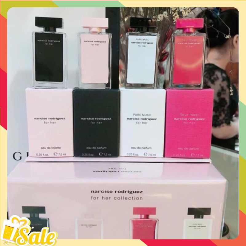 [Mã 1512FMCGSALE1 giảm 10% đơn 250K] Set Nước Hoa Nữ Narciso 4 x 30ml Sang Trọng, Quyến Rũ Nước Hoa Thơm Lâu 8h | BigBuy360 - bigbuy360.vn