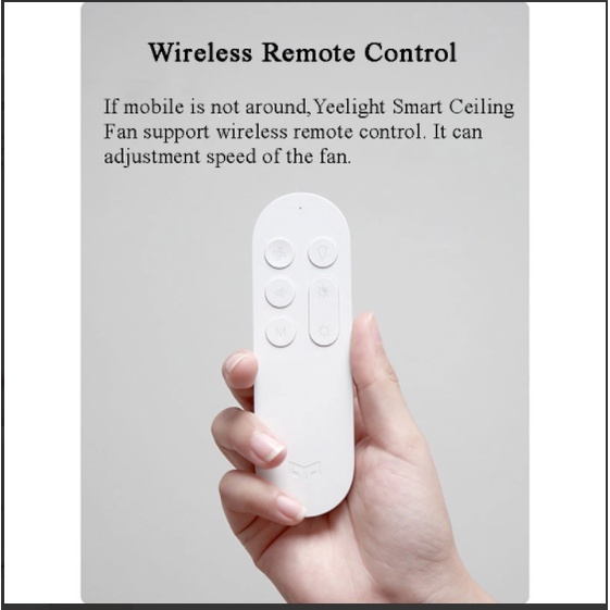 [Bản quốc tế] Đèn trần Kiêm Quạt Vô Hình YEELIGHT C2101C1060, Kết nối app Mi Home, Cánh quạt trong suốt.