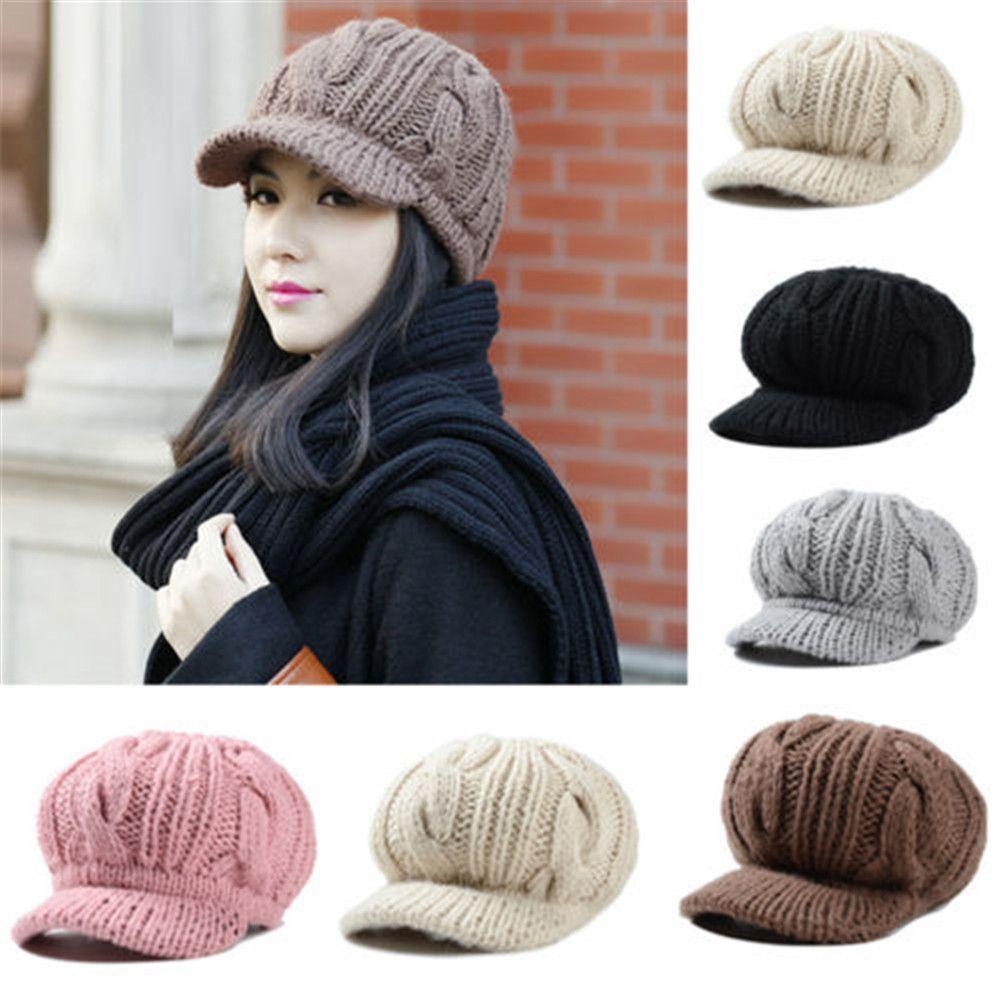Mũ Beret Dệt Kim Phong Cách Vintage Ấm Áp