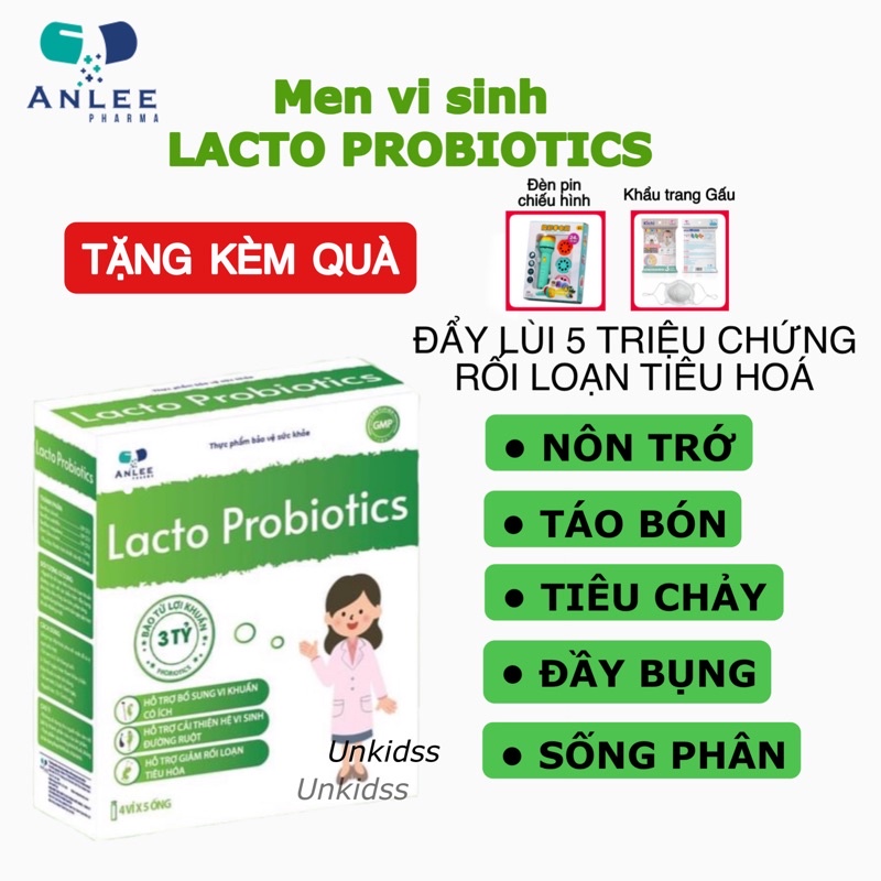 Men Vi sinh Lacto Probiotics - Cân bằng hệ vi sinh đường ruột, bảo vệ hệ tiêu hoá cho trẻ
