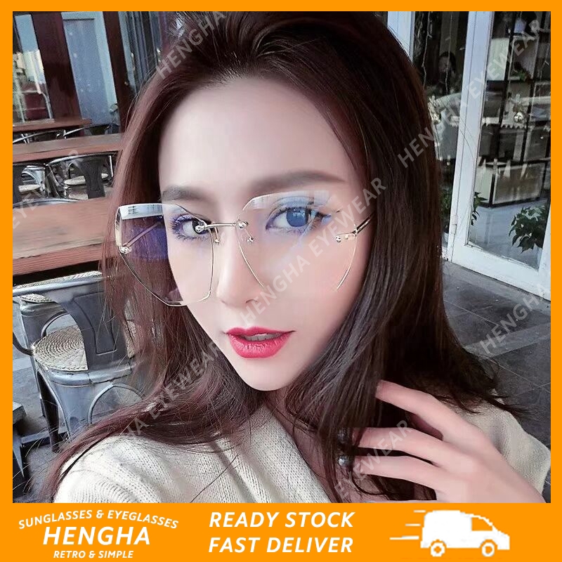 (Hàng Có Sẵn) Kính Mát Không Gọng Màu Kẹo Ngọt Phong Cách Hàn Quốc