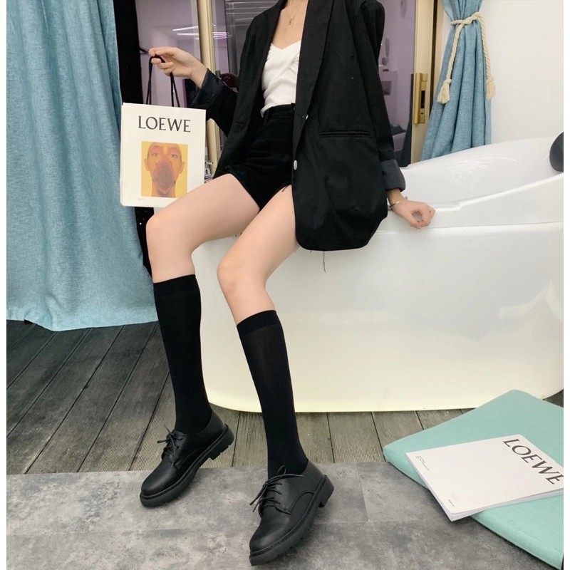 CÓ SẴN ẢNH THẬT Giày Oxford nữ da mềm đế bằng, oxfords mũi tròn màu đen trơn fullbox Hà Nội | BigBuy360 - bigbuy360.vn