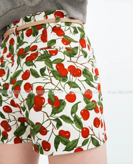 Short cherry Zara dư xịn