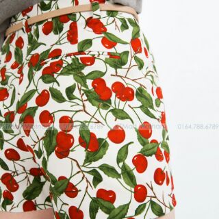 Short cherry Zara dư xịn