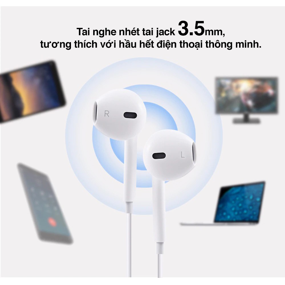 Tai nghe nhét tai Hoco M1 âm thanh Super Bass sử dụng Jack 3.5mm cho iPhone