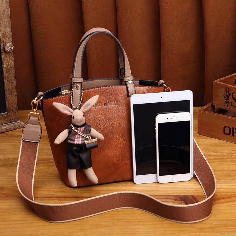 Túi Xách Da Đeo Chéo Phong Cách Retro Thời Trang Cho Nữ