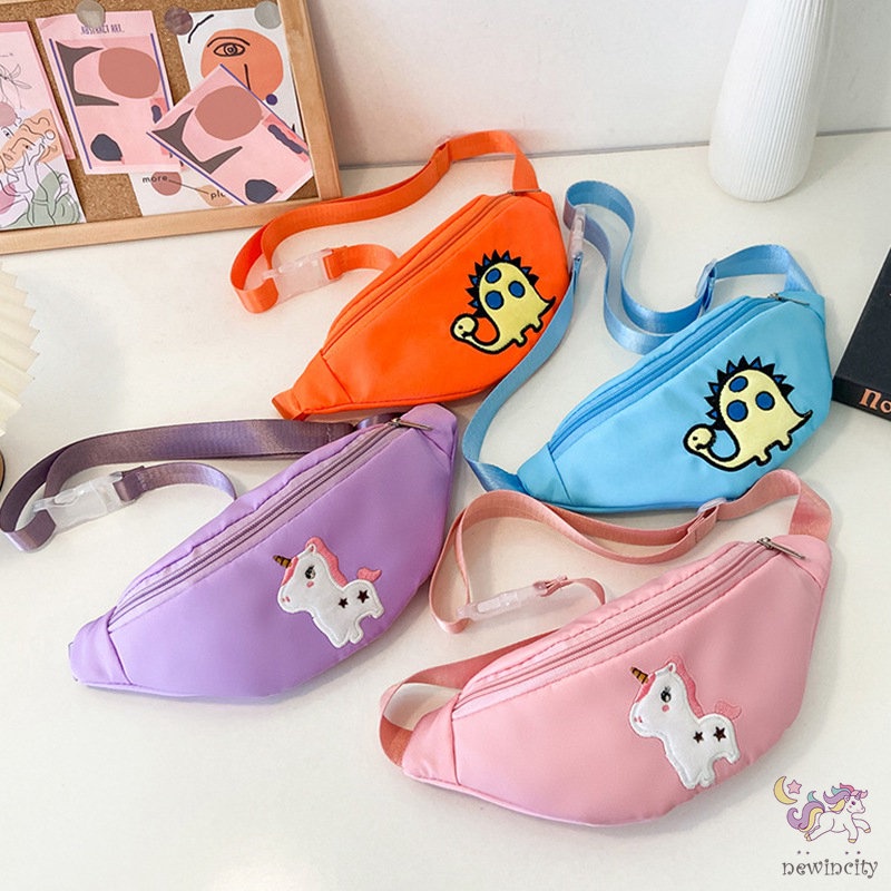 Túi Đeo Chéo Ngực Kiểu Hoạt Hình Hàn Quốc Dễ Thương Cho Bé