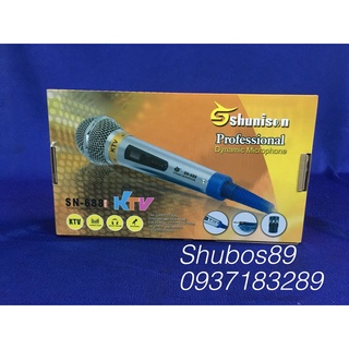 Mic có dây shunison-688, hát nhẹ âm thanh hay, chất liệu từ thép không rỉ