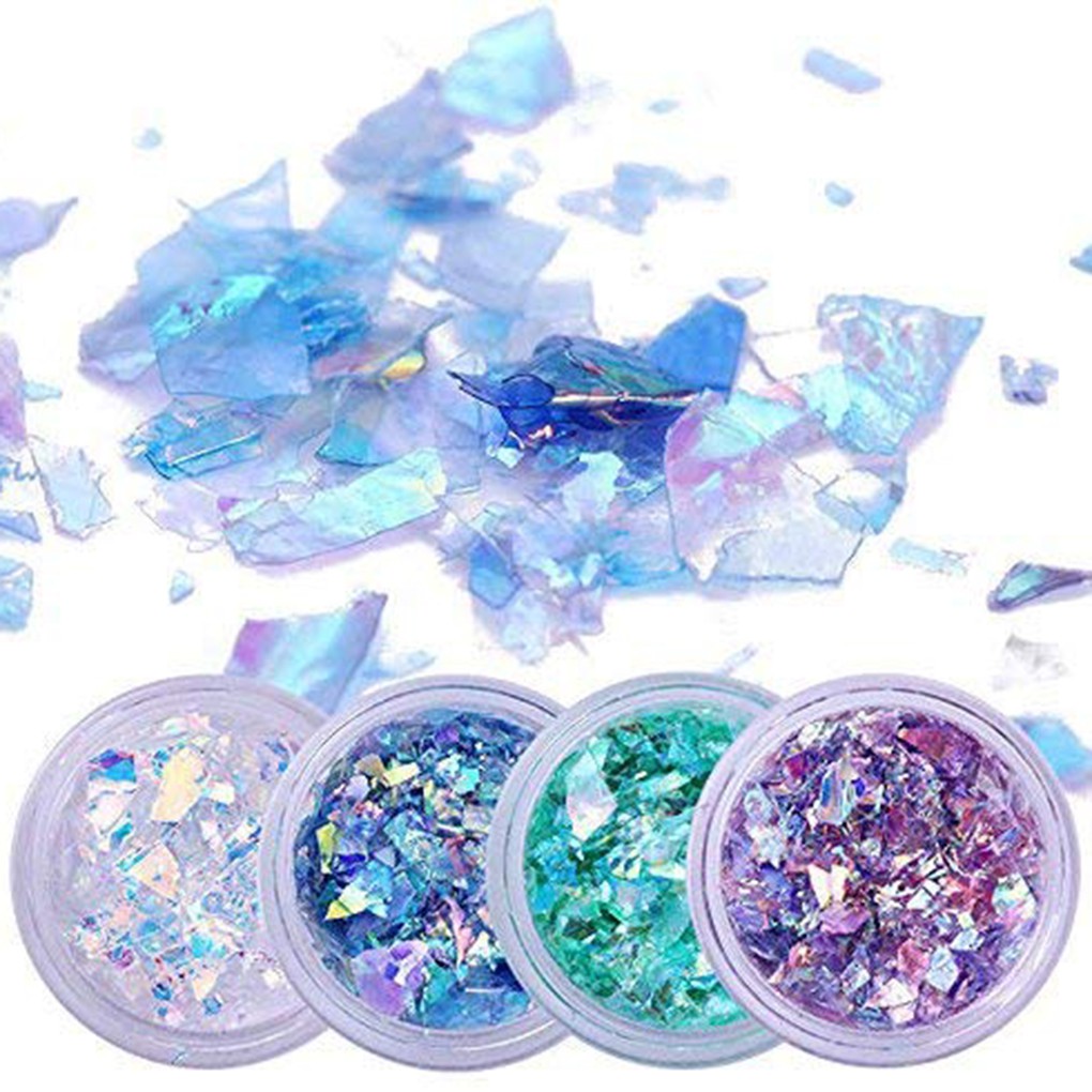 [Hàng mới về] Set 4 hộp sequin lấp lánh đính móng trang trí nghệ thuật