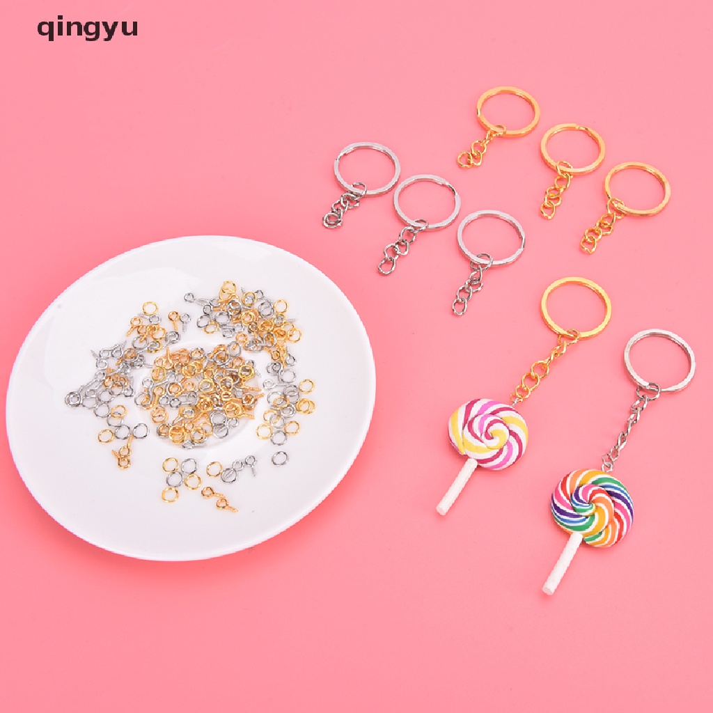 Bộ 220 Vòng Móc Khóa Kèm Ốc Vít Dùng Làm Đồ Thủ Công DIY