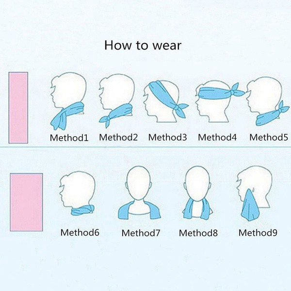 Khăn Lau Mồ Hôi Làm Mát Nhanh Khô Tiện Dụng Cho Nam Và Nữ