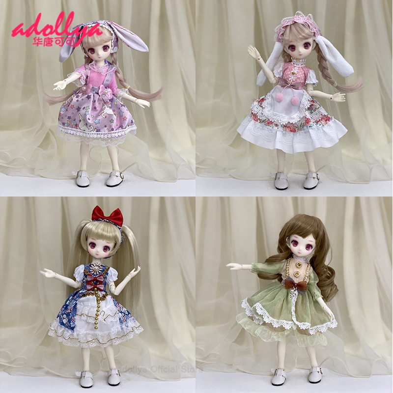 Đầm búp bê 26-30cm tỷ lệ 1/6 tự làm thời trang