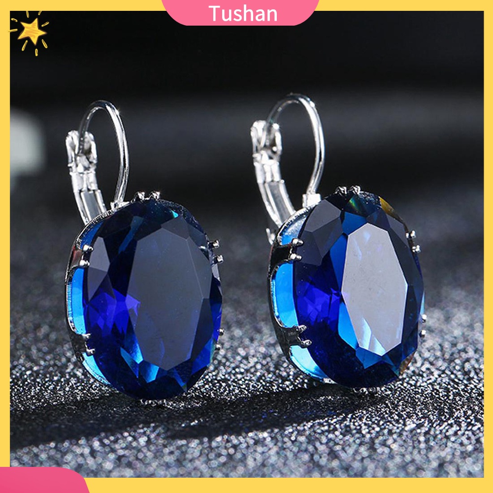 Khuyên tai nữ đính đá dáng dài phong cách thời trang