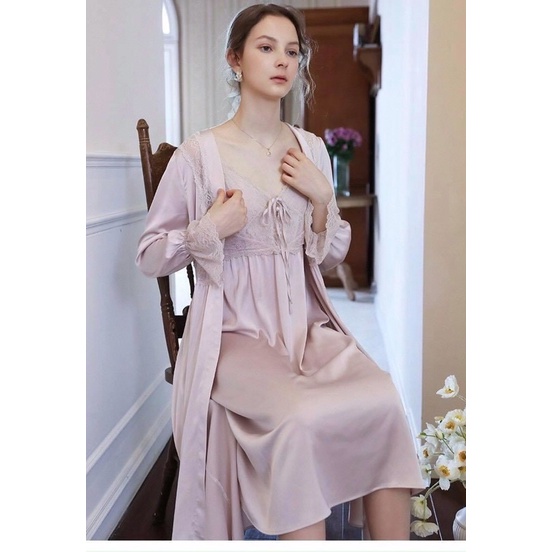 Set choàng cặp lụa hãng studio phon cách công chúa