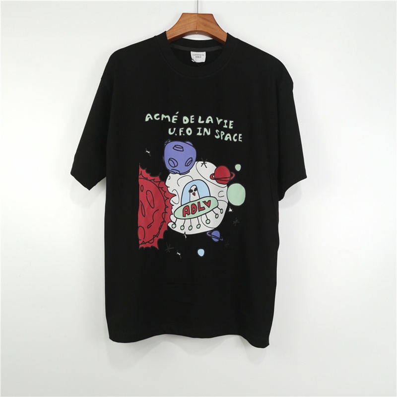 Hot ITEM Adlv Áo Thun Cotton Cổ Tròn Unisex