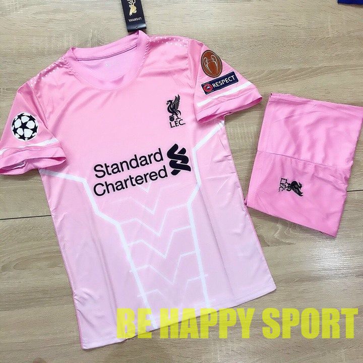 Bộ Áo Đá Bóng Liverpool (Liver) Hồng Cực Chất Mới Nhất - Quần Áo Thể Thao Nam PP Bởi Be Happy Sport