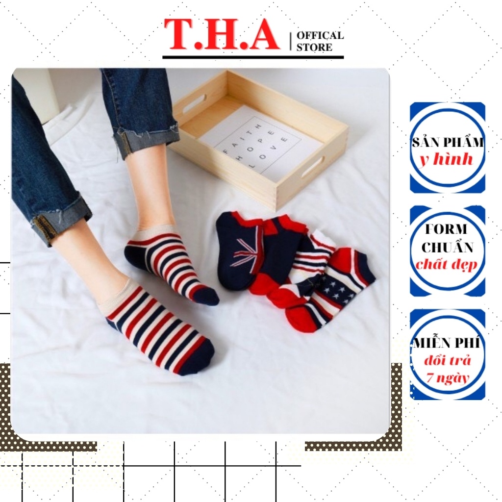 ✨[Combo 2] Tất Hoạt Hình✨Vớ Hoạt Hình Dễ Thương Nam Nữ Cổ Ngắn Style Hàn Quốc✨THA Store