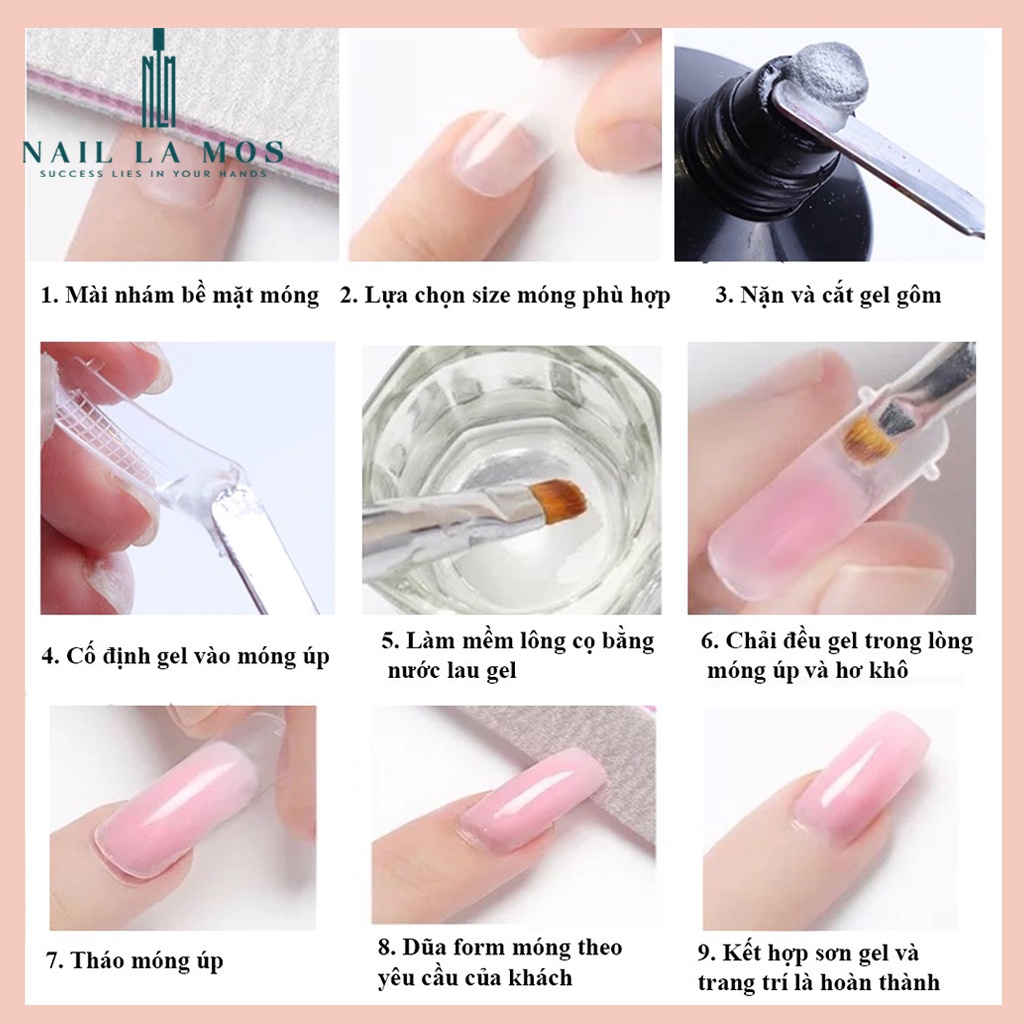Gel gôm Vinimay chính hãng - Gel nối móng úp nhanh, bền đẹp tuýp 30ml