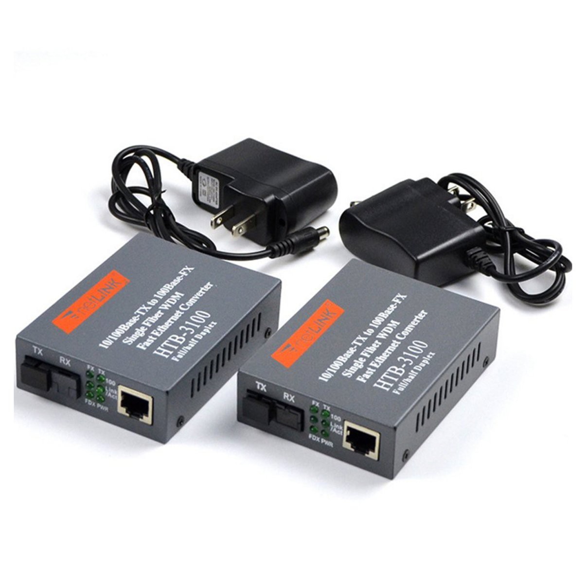 Set 2 Bộ Chuyển Đổi Sợi Quang Htb-3100Ab-25Km Chuyên Dụng | BigBuy360 - bigbuy360.vn