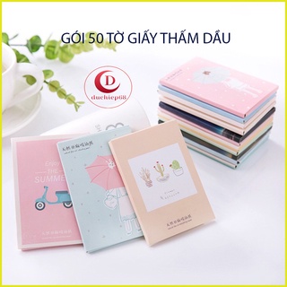 [RẺ VÔ ĐỊCH]Giấy Thấm Dầu 50 Tờ Nội Địa Trung