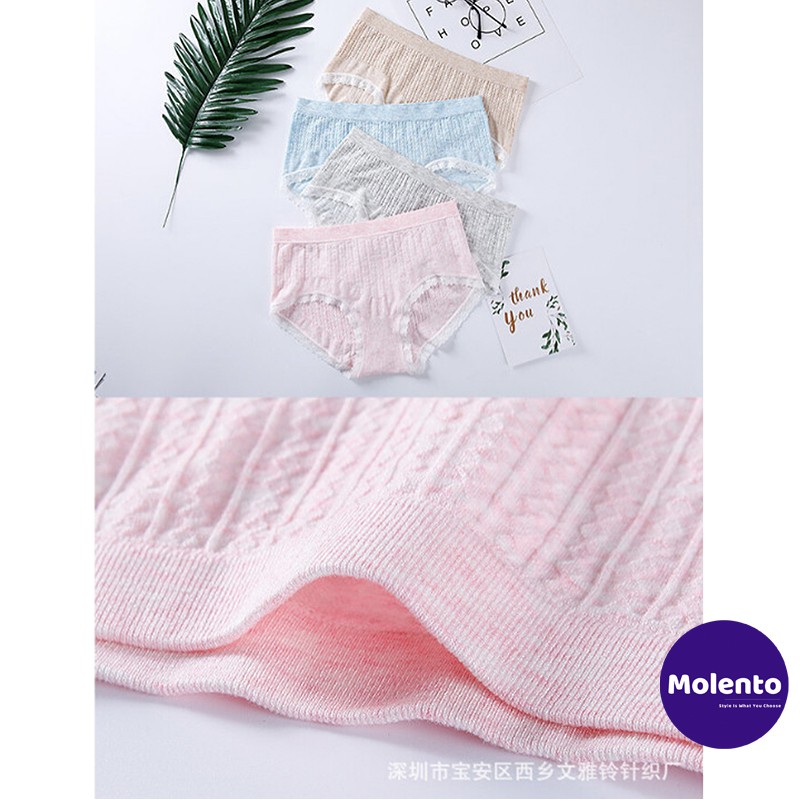 [NHAP MA MOLEKM77 GIAM GIA 50% TOI DA 5K CHO DON 500K] Quần lót cotton nữ Muji quần xì nữ chiếc mềm mại, thấm hút | BigBuy360 - bigbuy360.vn