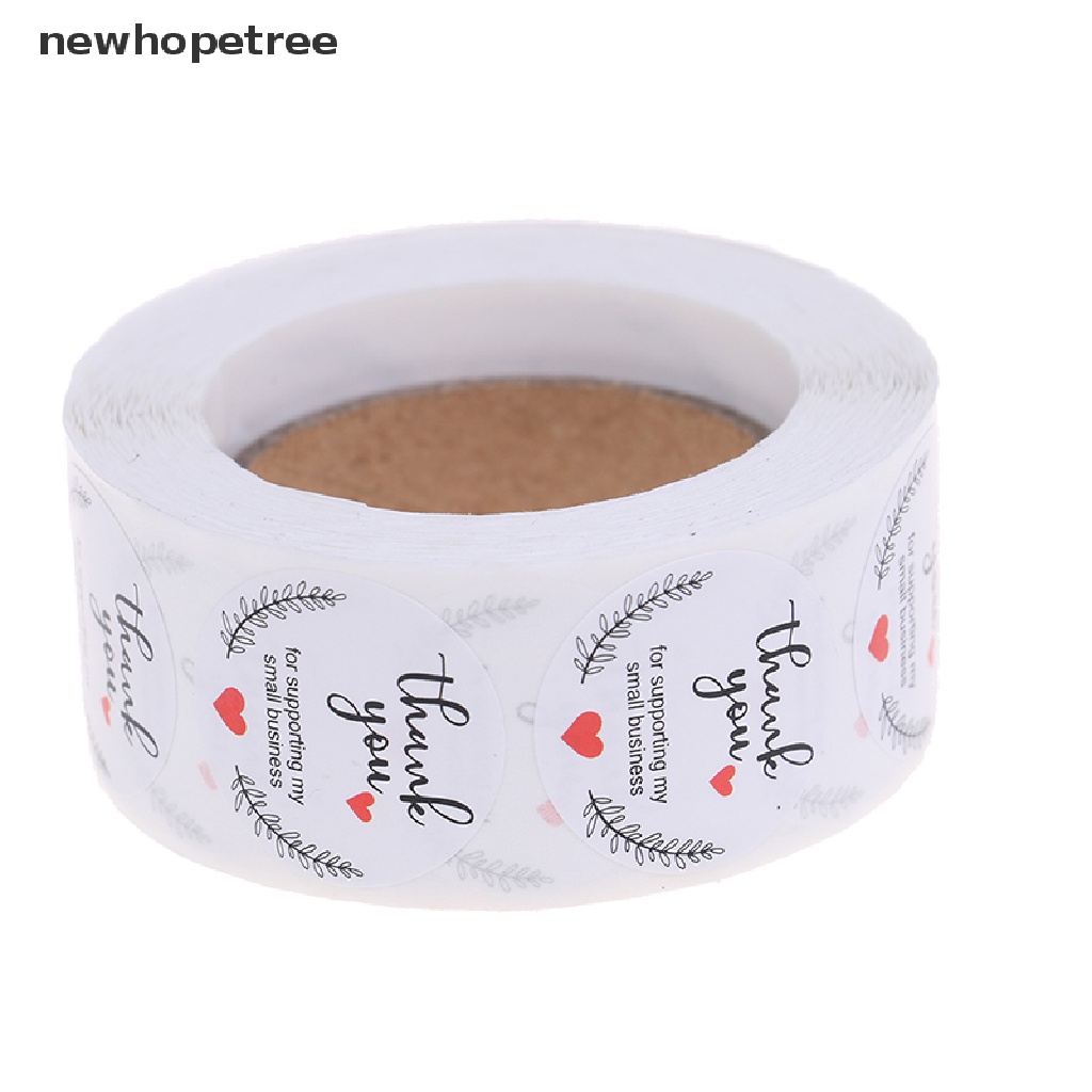 Cuộn 500 Nhãn Dán Hình Tròn &quot;THANK YOU&quot; Dùng Trang Trí Sổ Tay