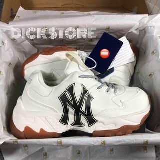 (Hàng trung tặng túi và box) Giày sneaker chunky Ml b NY trắng đế nâu 1.1