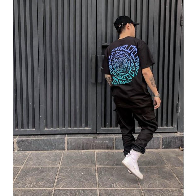 [FULLTAG CHÍNH HÃNG] Áo thun tay lỡ đen ClownZ Infinity Eye unisex, form rộng, chất cotton | BigBuy360 - bigbuy360.vn