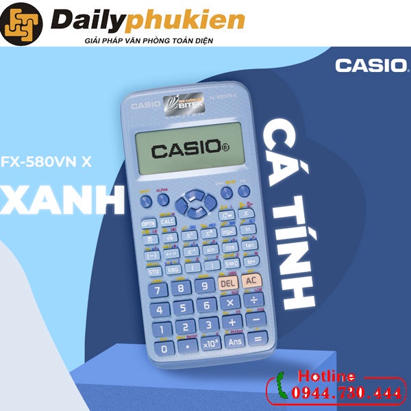 Máy tính học sinh Casio FX580VNX chính hãng 3 màu sắc lựa chọn