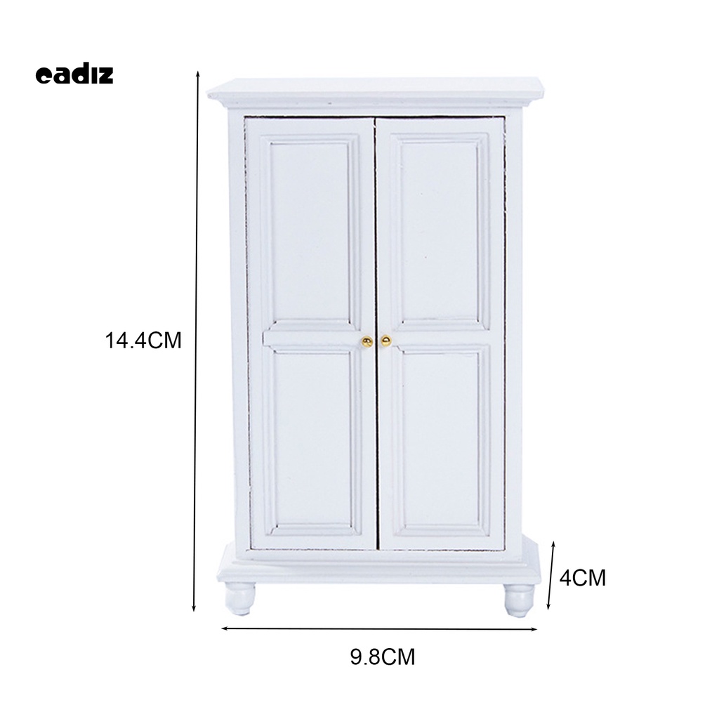 Tủ quần áo mini bằng gỗ dành cho búp bê