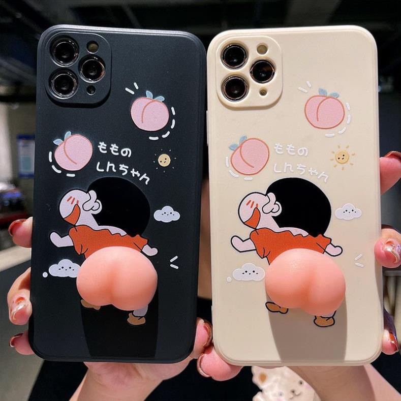 [ Ốp MOCHI ] Ốp Lưng iphone Gắn Mochi Cạnh Vuông iPhone 11 đến iPhone 12 Promax Dễ Thương