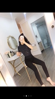 Combo 2 Quần legging cạp nhũ cao cấp đủ size