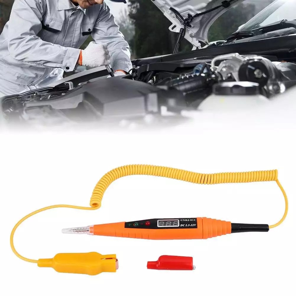 Thiết Bị Kiểm Tra Mạch Kỹ Thuật Số Xe Hơi 2.5-32V Công Cụ Chẩn Đoán Điện Bút Chì Kiểm Tra Điện Áp Đầu Dò Điện-OTLZ