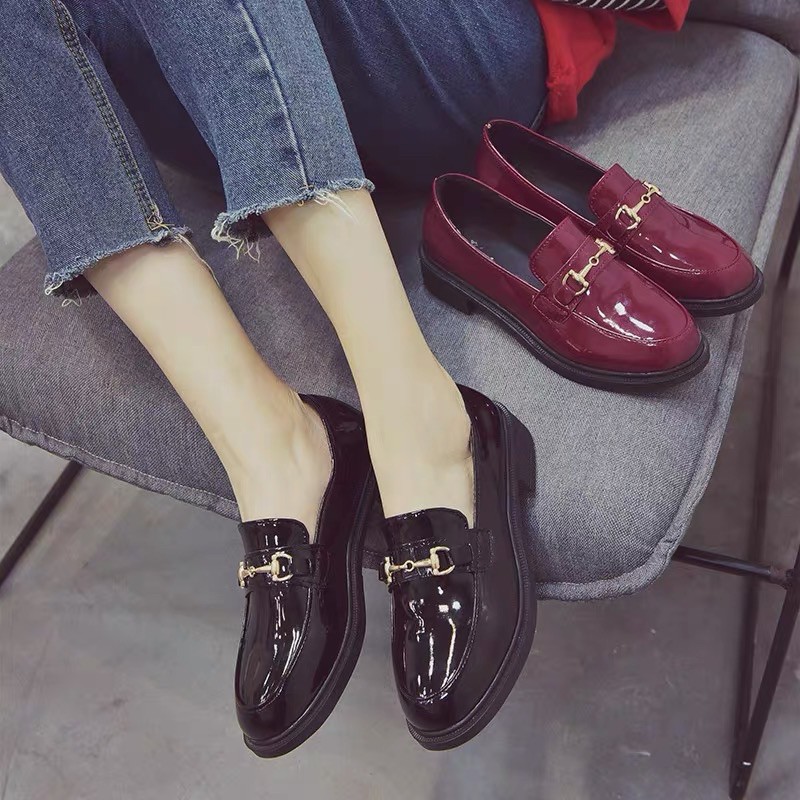 Giày oxford da bóng khoá vàng BIG SIZE 35-43
