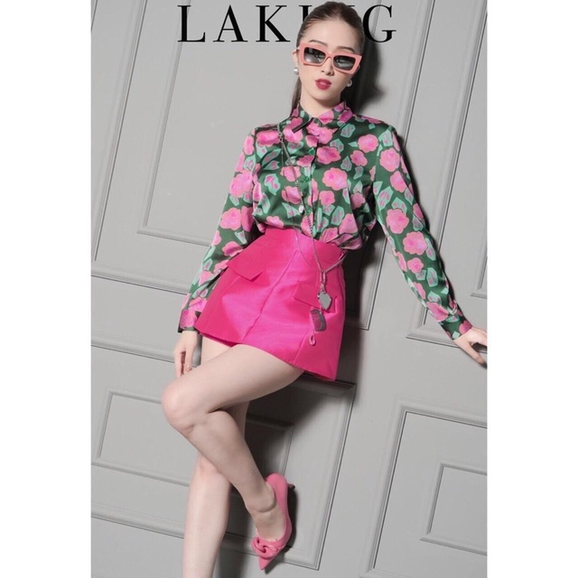 áo sơ mi hoa hồng laking house thanh lý