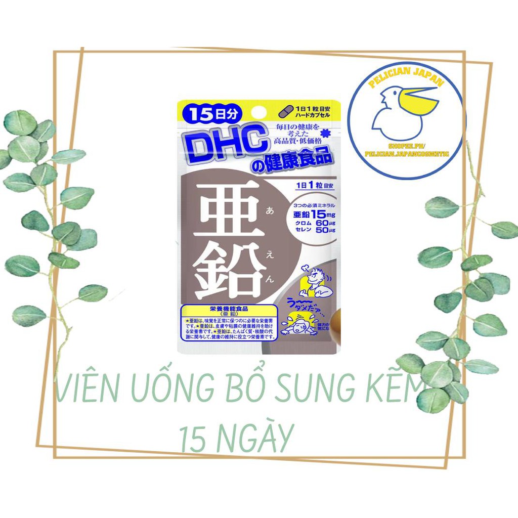 VIÊN UỐNG BỔ SUNG KẼM DHC NHẬT BẢN