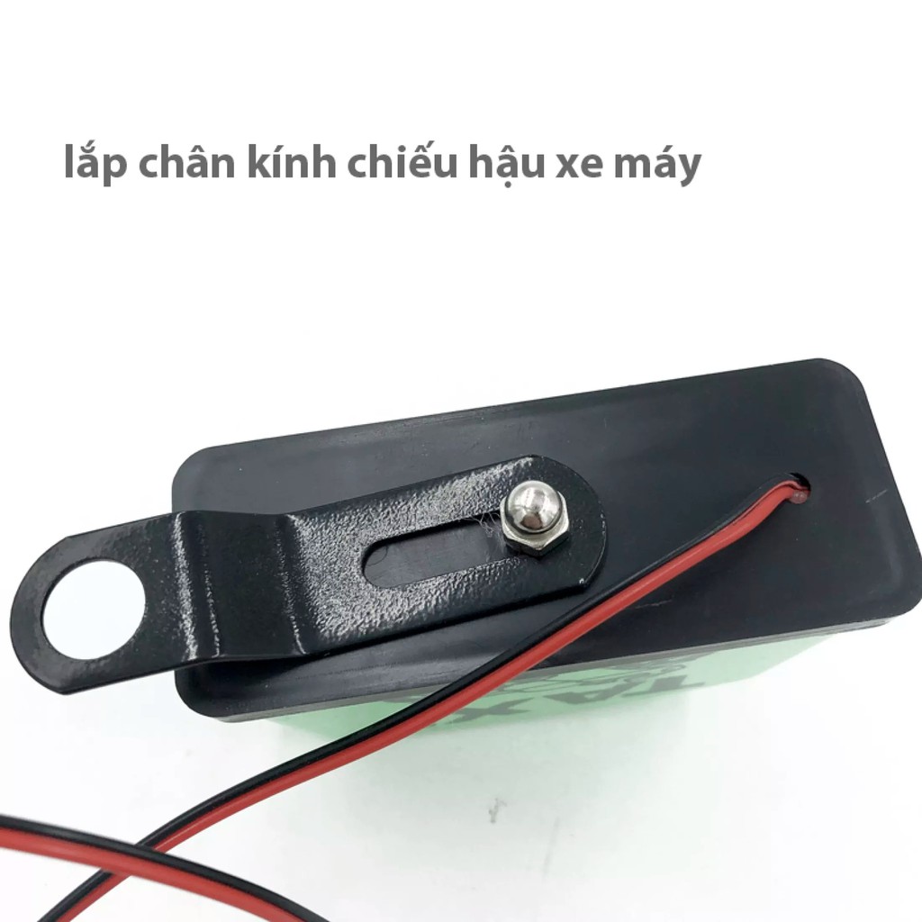 Đèn TAXI gắn chân kính hậu xe máy Xanh lá DC 12V