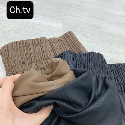 Quần short da cạp chun to dáng xòe hàng đẹp