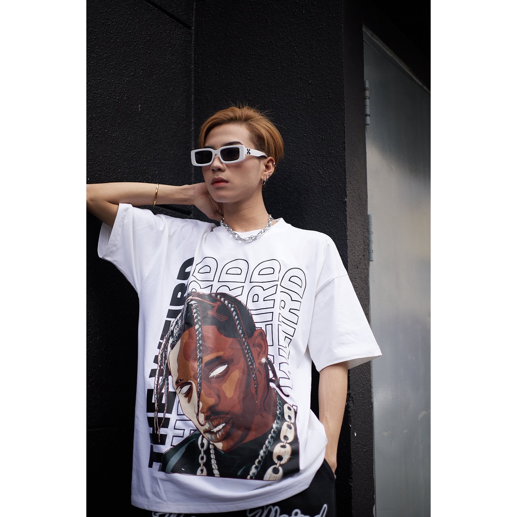 LOCAL BRAND Áo thun The Weird Tay Lửng Form Rộng Unisex Oversize ATK010