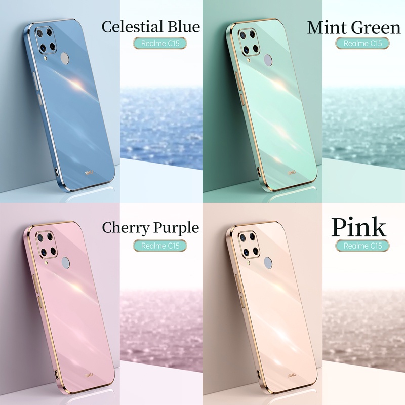 Ốp Điện Thoại Viền Thẳng Bảo Vệ Camera Dành Cho OPPO A52 A72 A92 A54 4G A73 5G A93 5G A93S A95 A7X