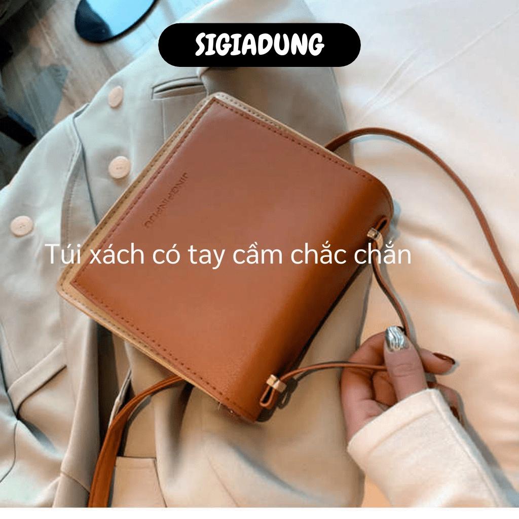 [SGD] Túi Đeo Vai Thời Trang Nữ - Túi Da Đeo Chéo Vintage Da Mềm JingPinPiju Hàn Quốc 8370