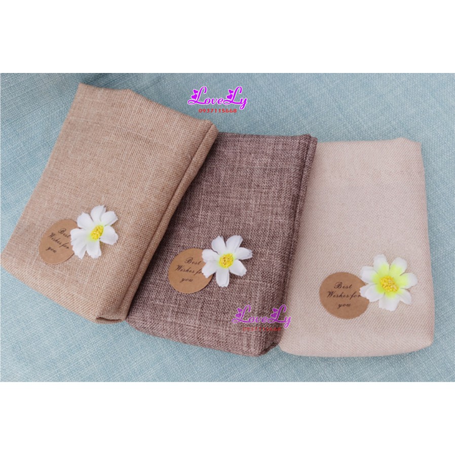 Túi thơm phòng hoa lavender oải hương thơm ngát trang trí chất liệu vải bố, vintage decor