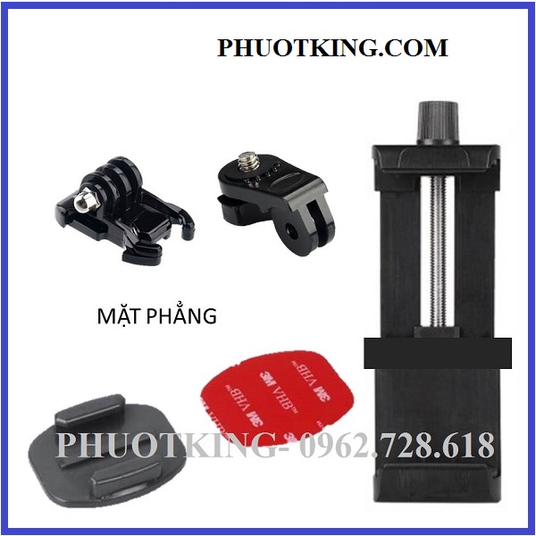 Kẹp điện thoại xe máy gắn lên màn hình xe dùng kẹp vặn vít ( shipper, xe ôm công nghệ dùng)