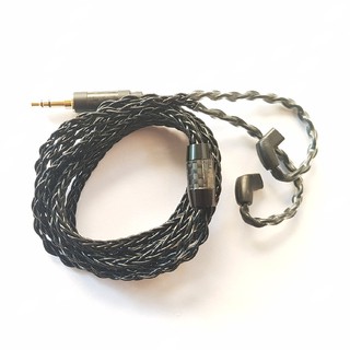 Cáp mạ bạc 7N 8 lõi chân QDC ( KZ C ) dành cho tai nghe KZ ZSN, ZSN PRO, ZS10 PRO, ZSX, AS12, AS16...
