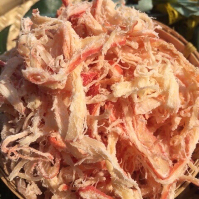 Mực xé sợi hấp nước cốt dừa nhà làm loại ngon, hũ pet 100g | KingFood - Thế Giới Đồ Ăn Vặt - Đồ Ăn Vặt Hà Nội