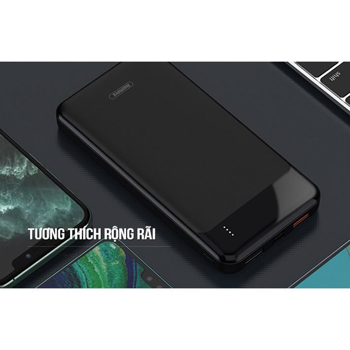 Pin Dự Phòng 10000mah Remax RPP-147 Jany Series 2 cổng USB