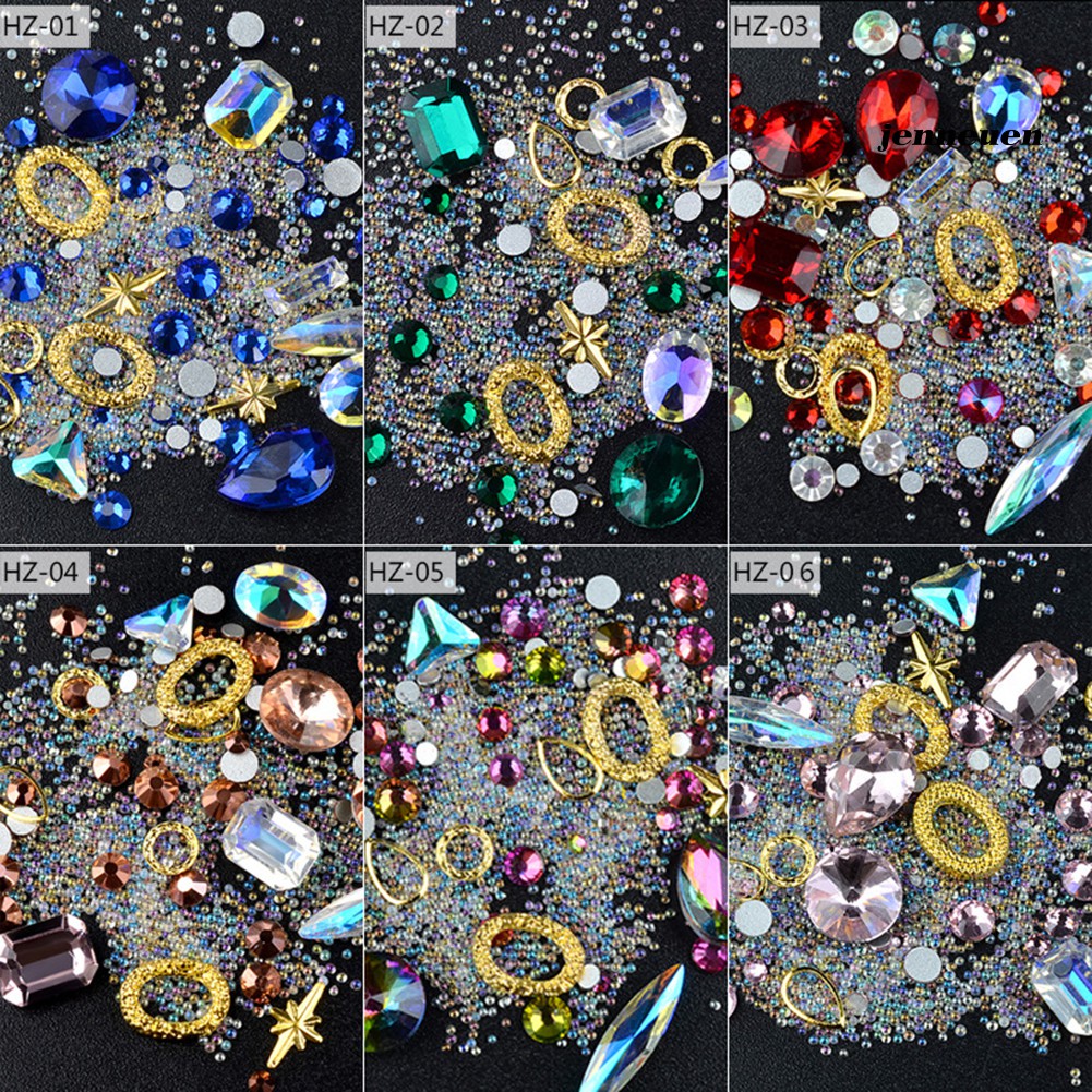 [Hàng mới về] Hộp Phụ Kiện Trang Trí Móng Tay 3D Nghệ Thuật